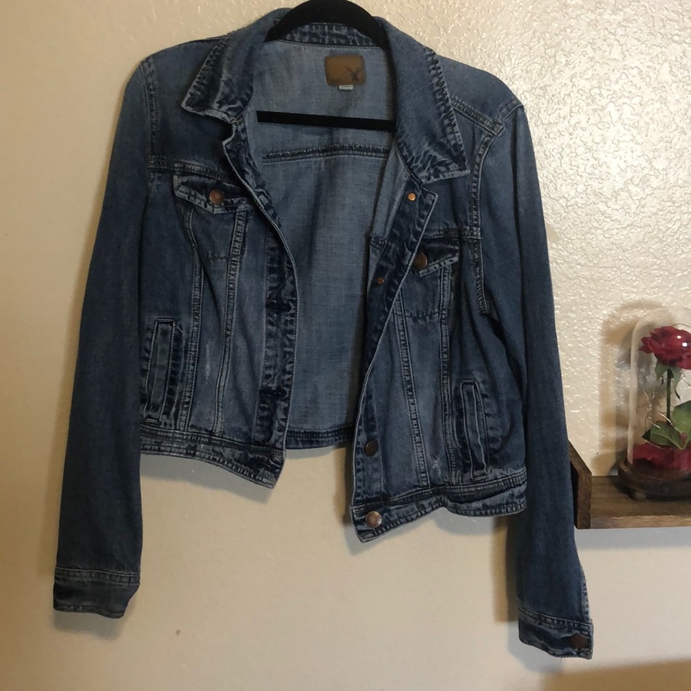 AE Denim cropped jacket